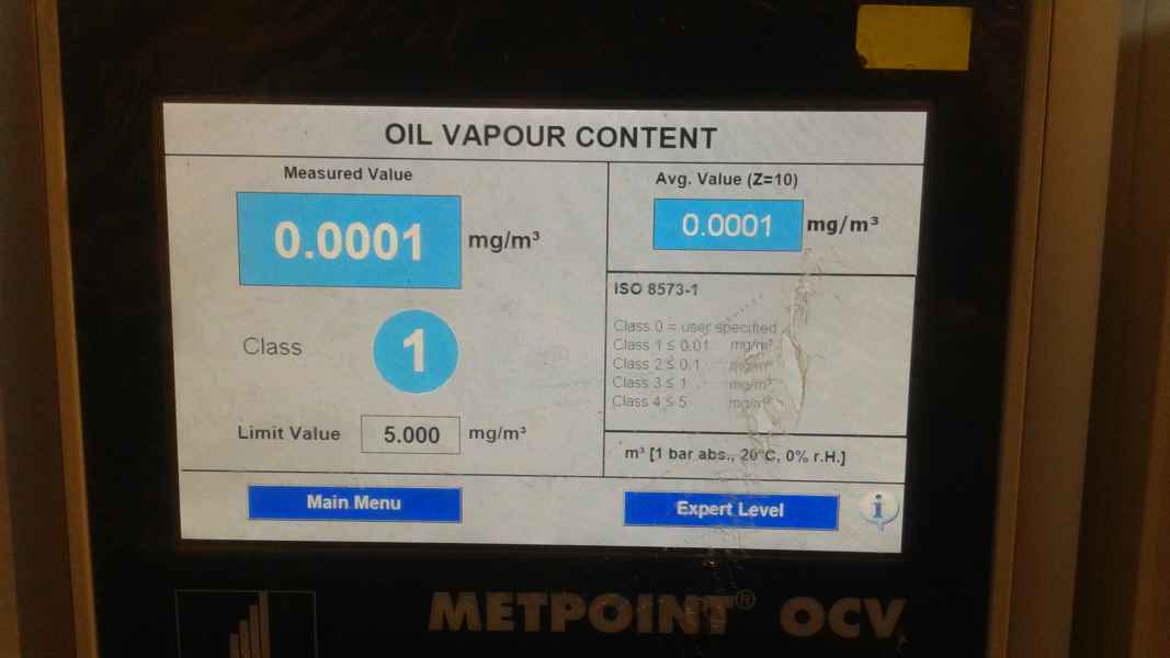 Fotoreportáž – Měření olejových částic ve stlačeném vzduchu