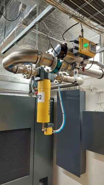 Filtrační jednotka s automatickým odvaděčem kondenzátu, DHS ventil 