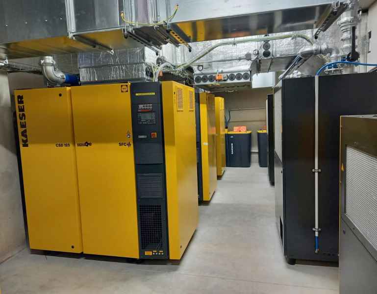 Technologie Kaeser v kompresorové stanici