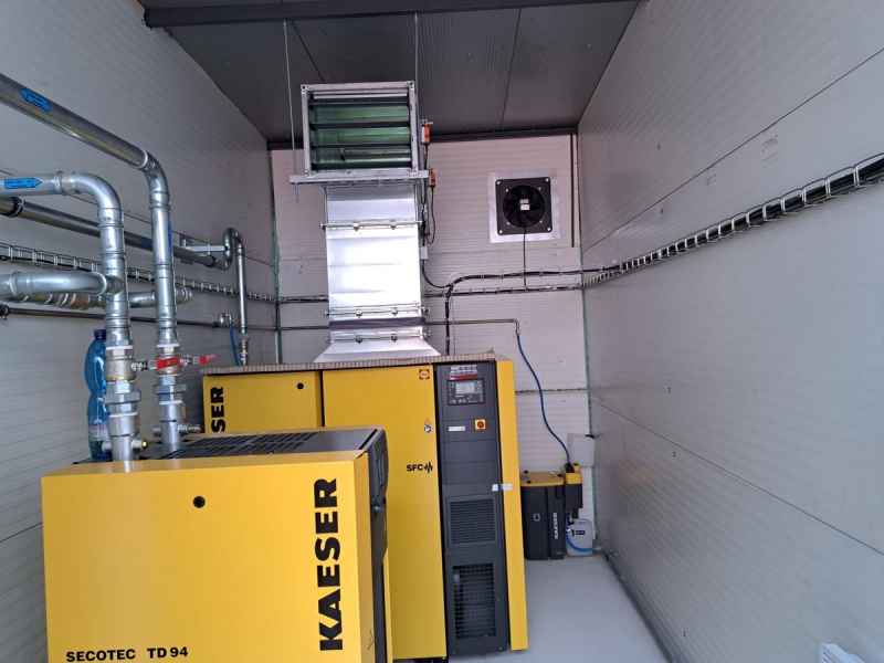 Technologie Kaeser kompresorová stanice v kontejneru